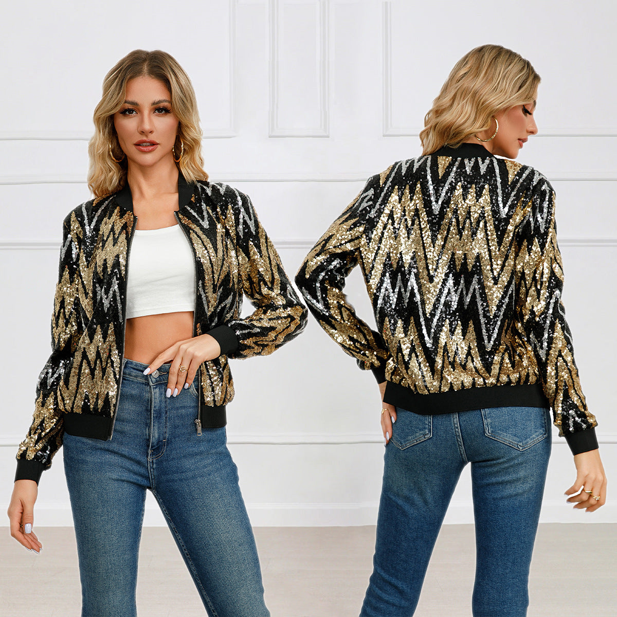 Avery Luxe™ | Golden Night Jacket