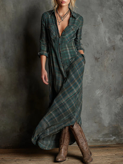 Belmont Row™ | Classic Plaid Shirt Dress
