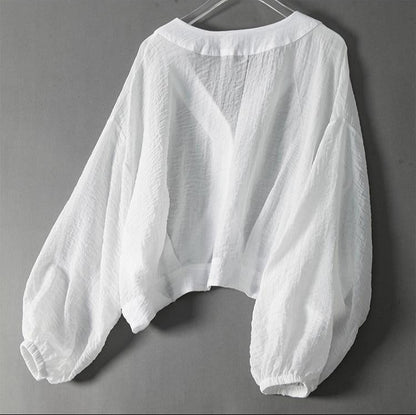 Regent’s Ease™ | Loose-Fit Linen Blouse