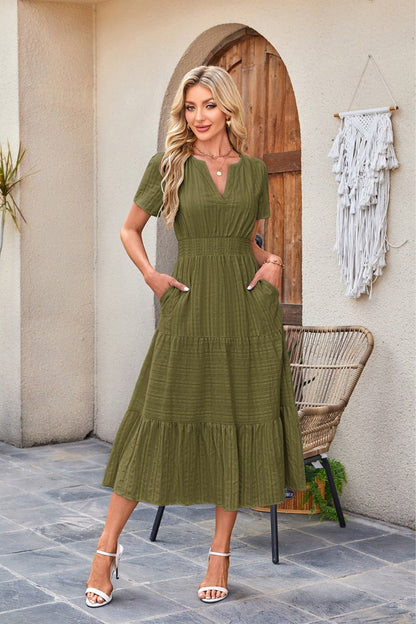 Brighton Belle™ | Floaty V-Neck Day Dress