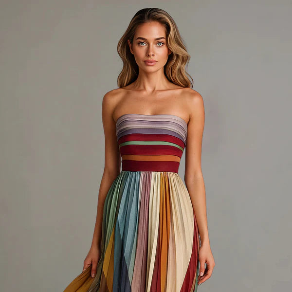 Vivid Verse™ | Relaxed Colorblock Gown