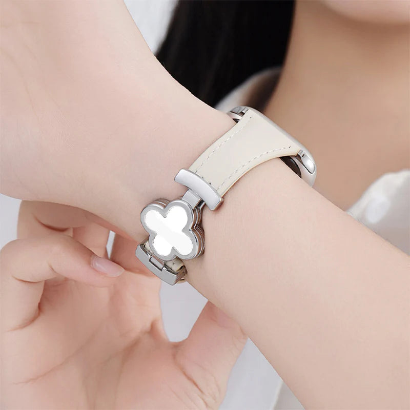 London Blossom™ | Genuine Leather Floral Strap