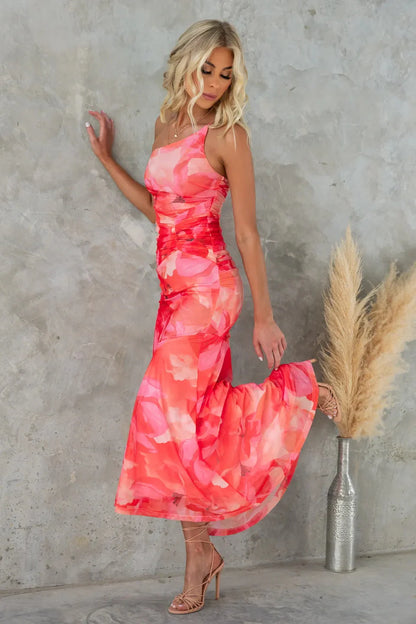 SolentBloom™ | Coastal-Inspired Mesh Gown