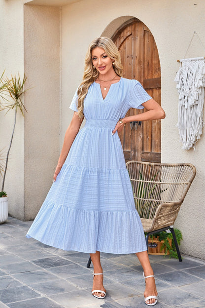 Brighton Belle™ | Floaty V-Neck Day Dress