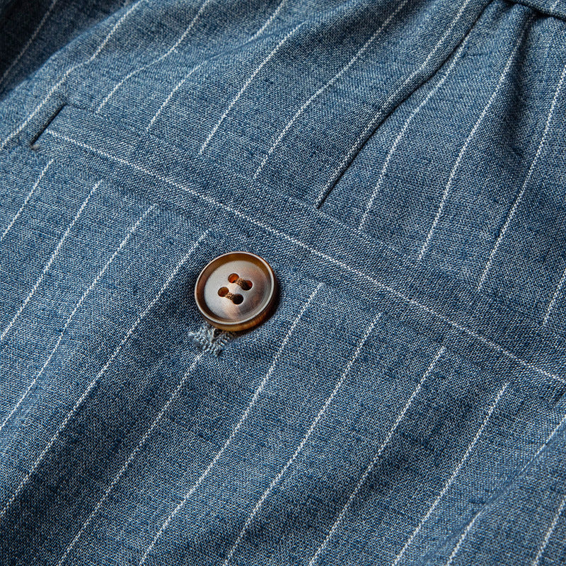 Carrington Line™ | Cotton-Linen Drawstring Trousers