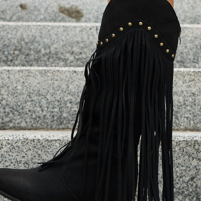 Riviera Rider™ | Suede Fringe Boots