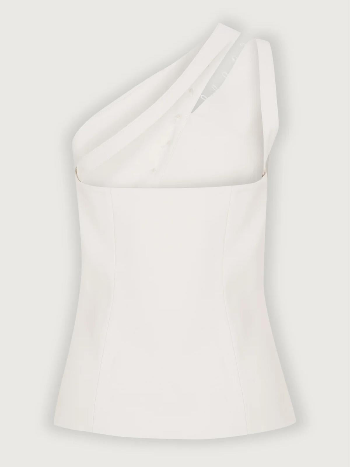 Barbican Ascent™ | One-Shoulder Button Detail Top