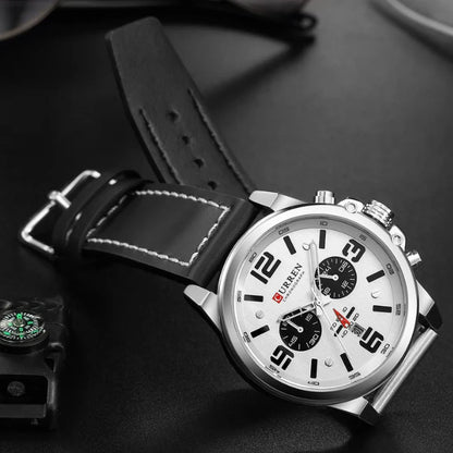 Curren™ | Enduring Chronograph Leather Watch