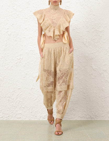 Soho Charm™ | Tie-Strap Lace Crop Set