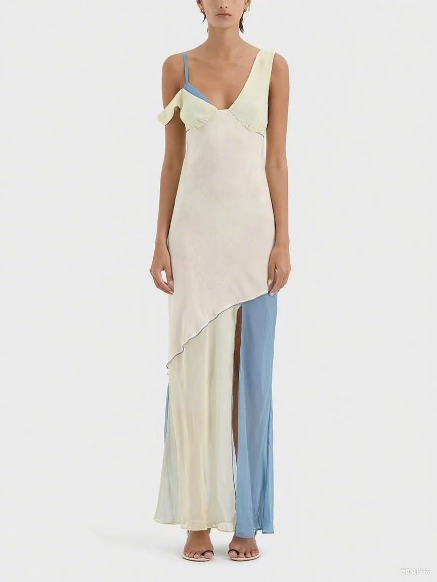 Thames Drape™ | Asymmetric Midi Dress