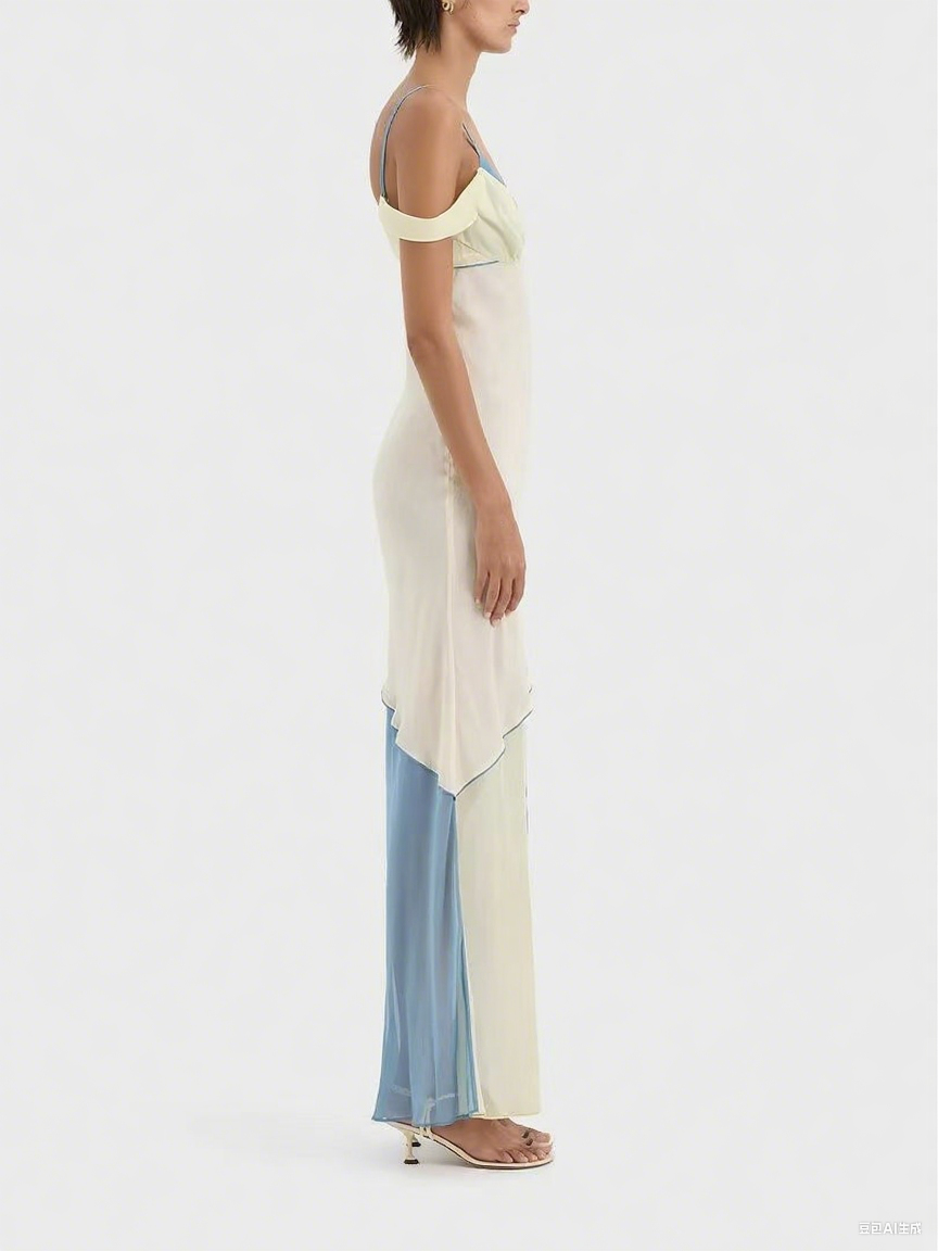 Thames Drape™ | Asymmetric Midi Dress