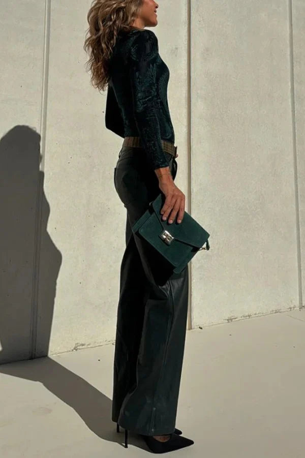 Serenya Breeze™ | Leather Vacation Maxi Pants