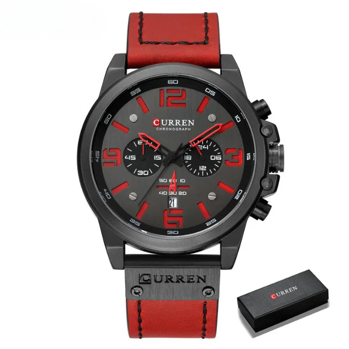 Curren™ | Enduring Chronograph Leather Watch