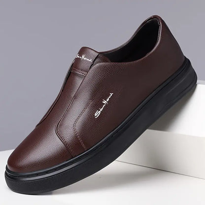 Whitby Deck™ | Leather Slip-On Trainers