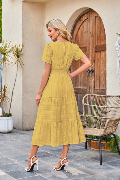 Brighton Belle™ | Floaty V-Neck Day Dress