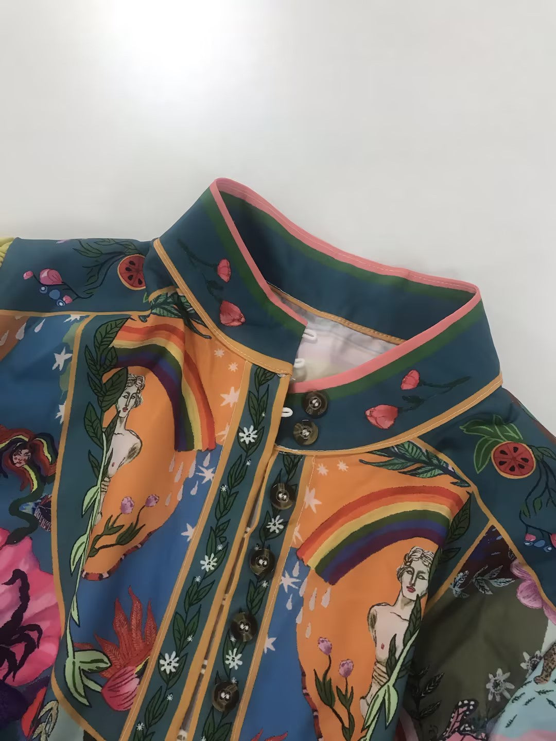 Soho Bloom™ | Printed Balloon Sleeve Mini Dress