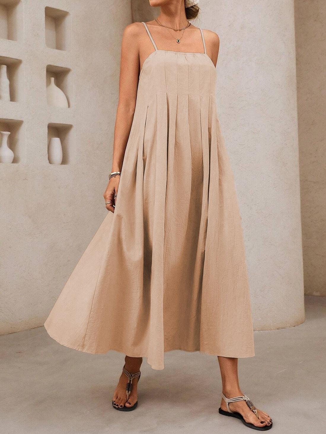 Riviera Grace™ | Two-Tone Striped Maxi Dress