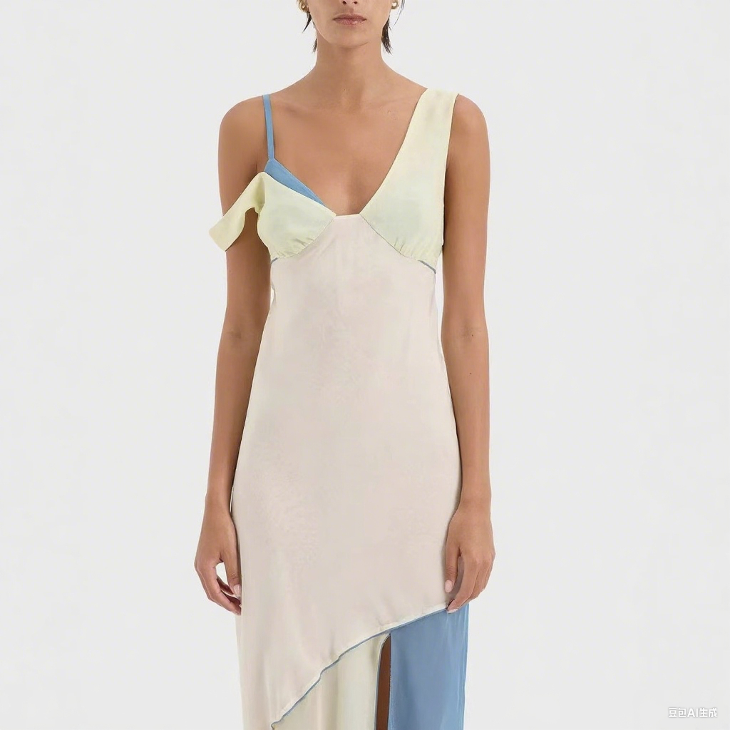 Thames Drape™ | Asymmetric Midi Dress