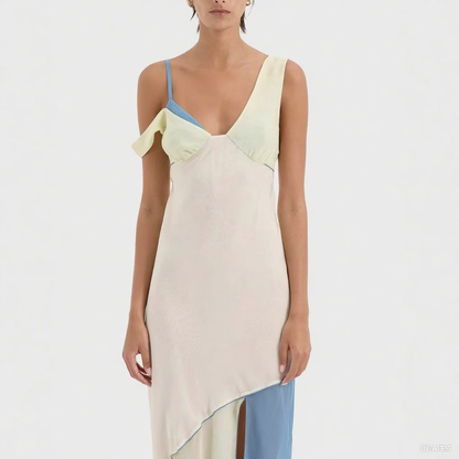 Thames Drape™ | Asymmetric Midi Dress