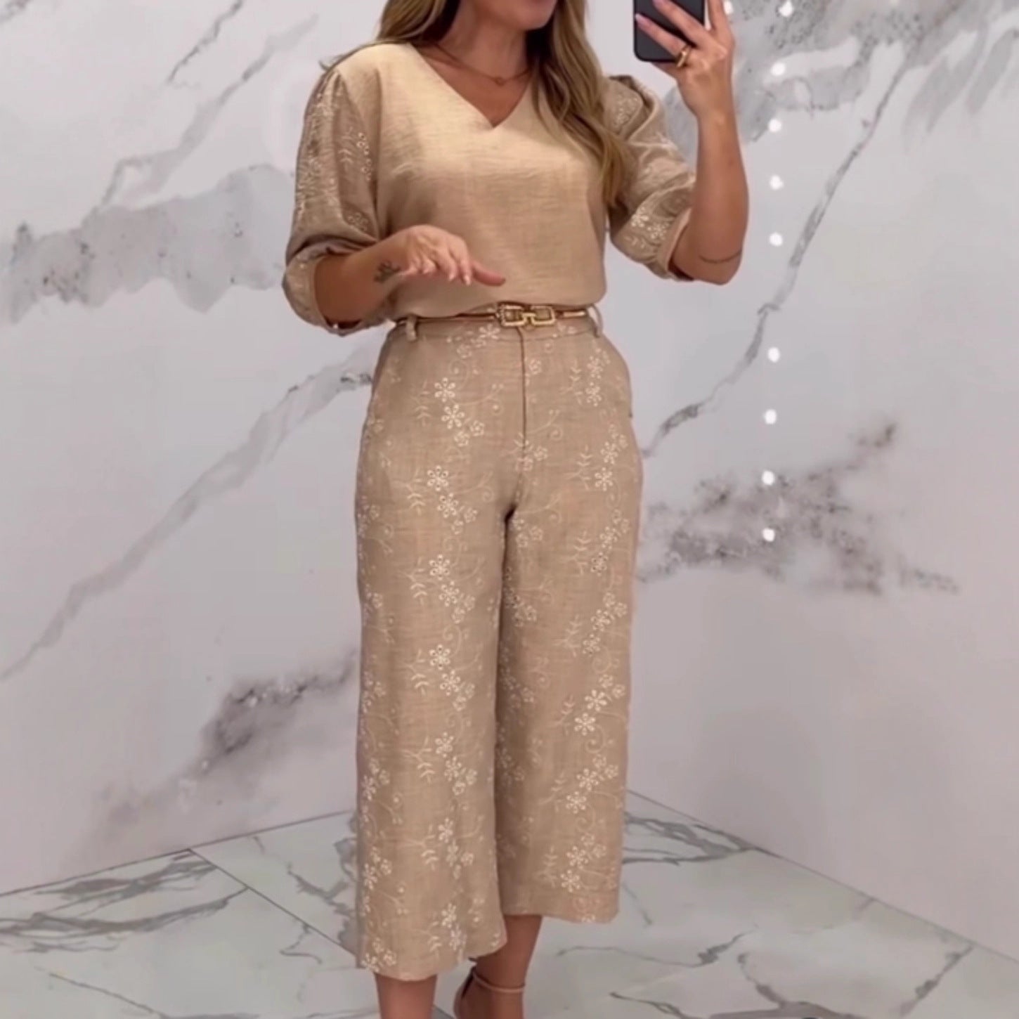 Mayfair Stitch™ | Embroidered Texture Suit Set