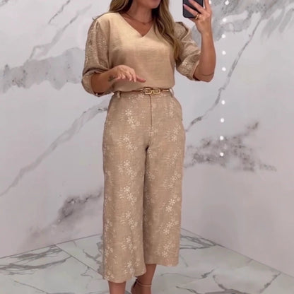 Mayfair Stitch™ | Embroidered Texture Suit Set