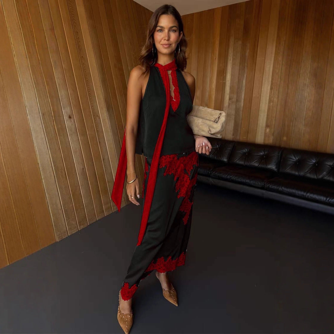 Kensington Whisper™ | Satin Lace Accent Skirt