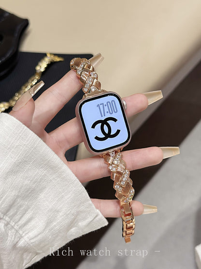 Crown Jewels™ | Diamond-Encrusted Watch Bracelet