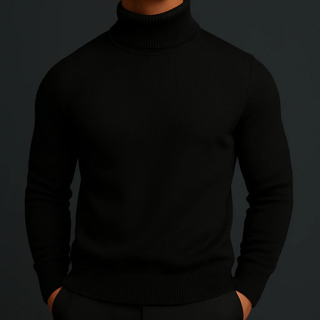 François Saville™ | Merino Wool Turtleneck