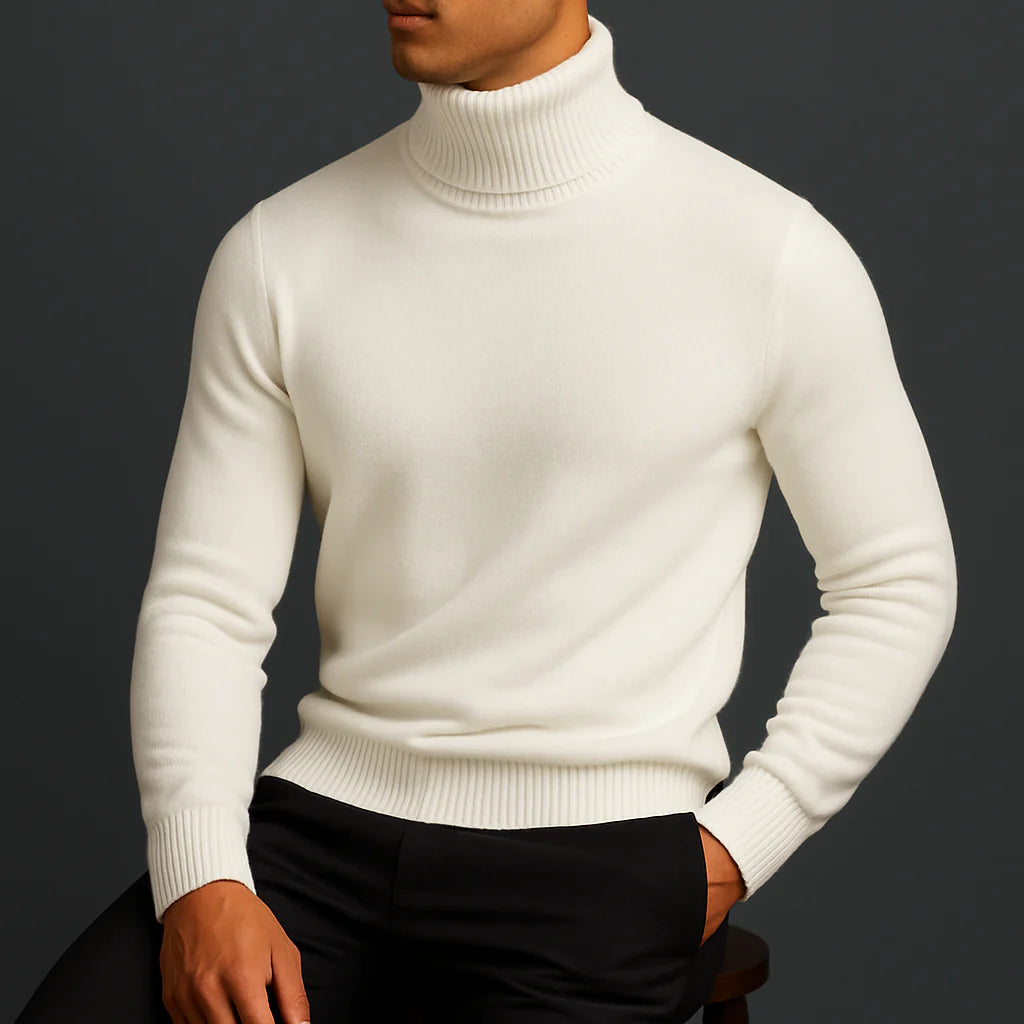 François Saville™ | Merino Wool Turtleneck