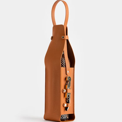 Somerset Cellar™ | Leather Wine Bottle Bag