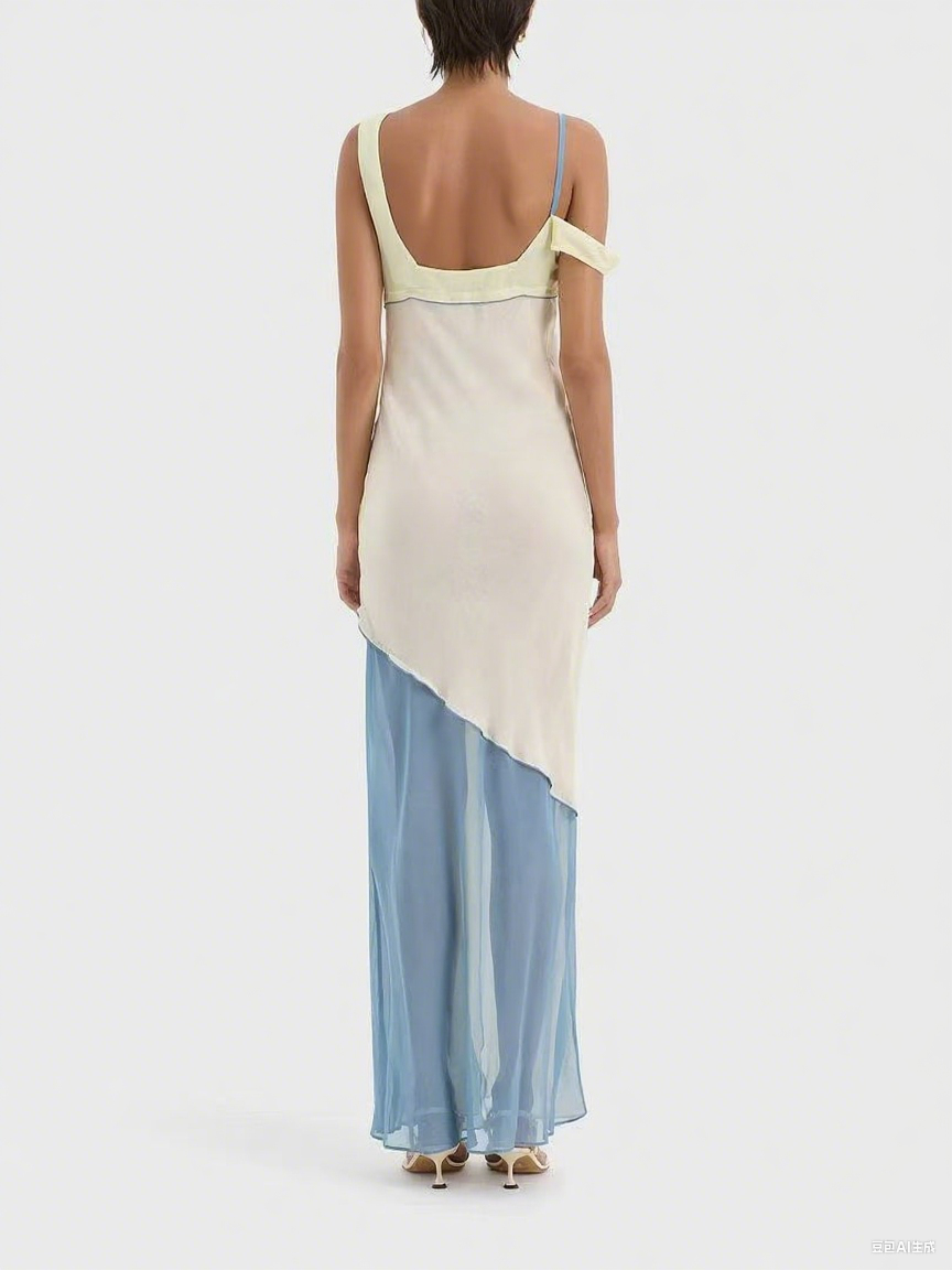 Thames Drape™ | Asymmetric Midi Dress