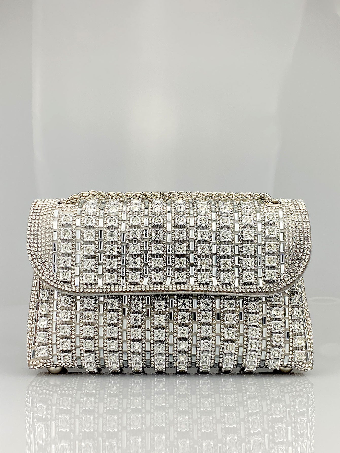 Elara Grace™ | Crystal Accent Shoulder Bag