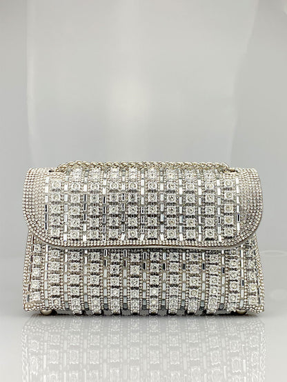 Elara Grace™ | Crystal Accent Shoulder Bag