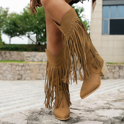 Riviera Rider™ | Suede Fringe Boots
