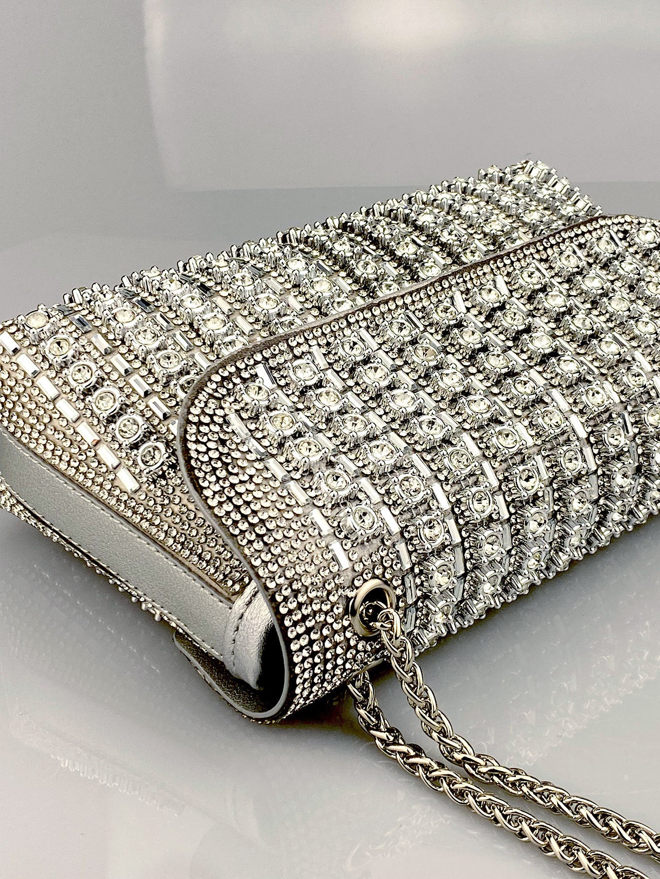 Elara Grace™ | Crystal Accent Shoulder Bag