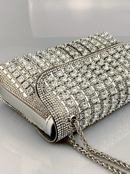 Elara Grace™ | Crystal Accent Shoulder Bag