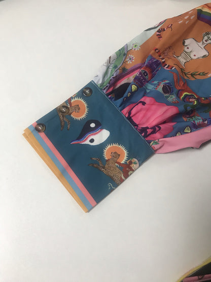 Soho Bloom™ | Printed Balloon Sleeve Mini Dress