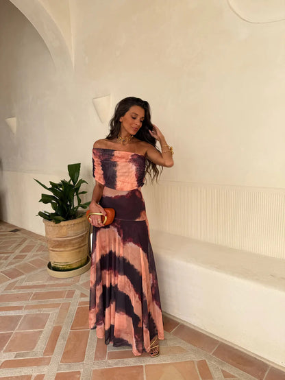 Belgravia Glow™ | Tie-Dye Resort Maxi Dress