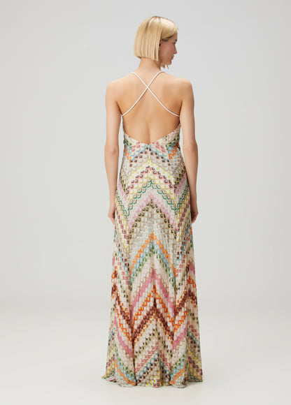Shoreditch Glow™ | Open Back Knit Maxi Dress
