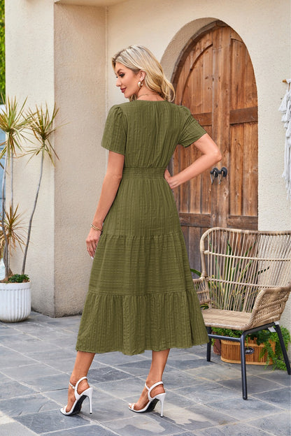 Brighton Belle™ | Floaty V-Neck Day Dress