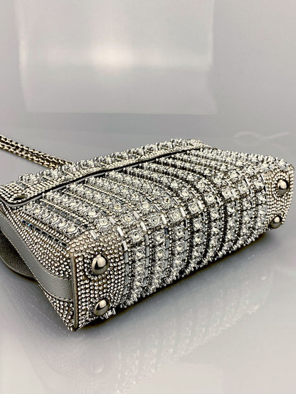 Elara Grace™ | Crystal Accent Shoulder Bag