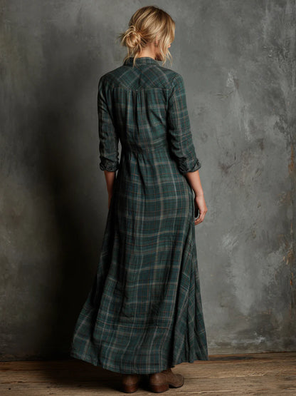 Belmont Row™ | Classic Plaid Shirt Dress