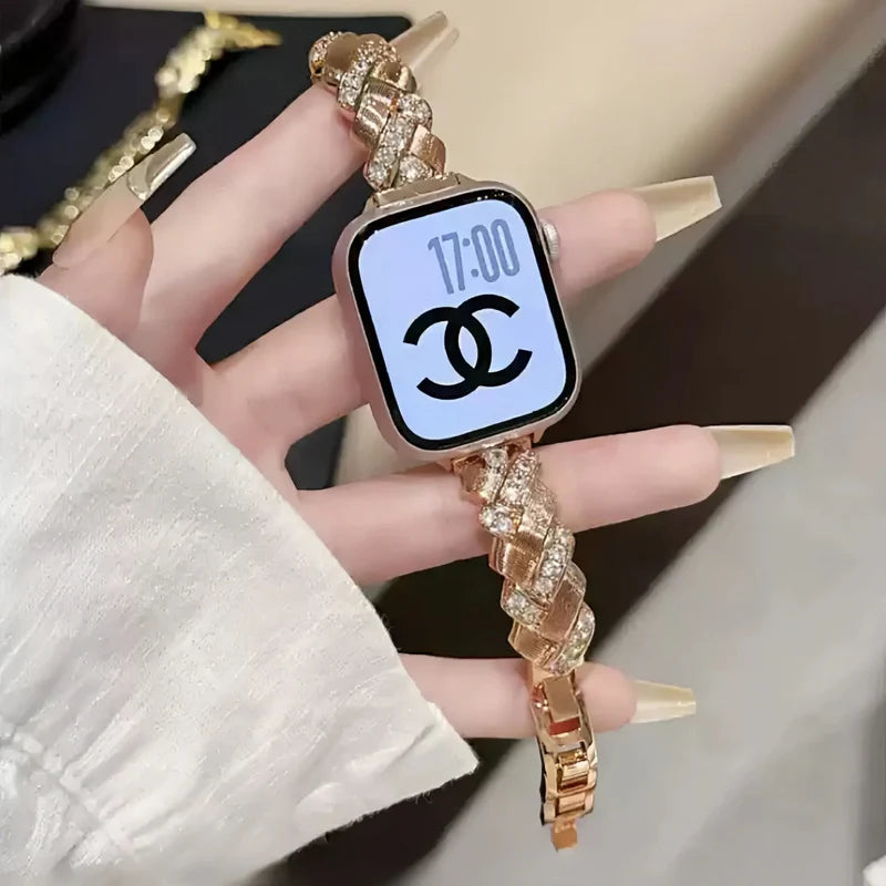 Crown Jewels™ | Diamond-Encrusted Watch Bracelet