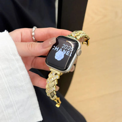 Crown Jewels™ | Diamond-Encrusted Watch Bracelet