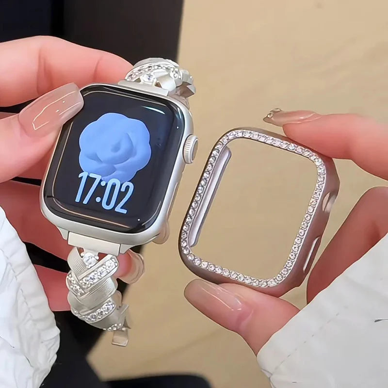 Crown Jewels™ | Diamond-Encrusted Watch Bracelet