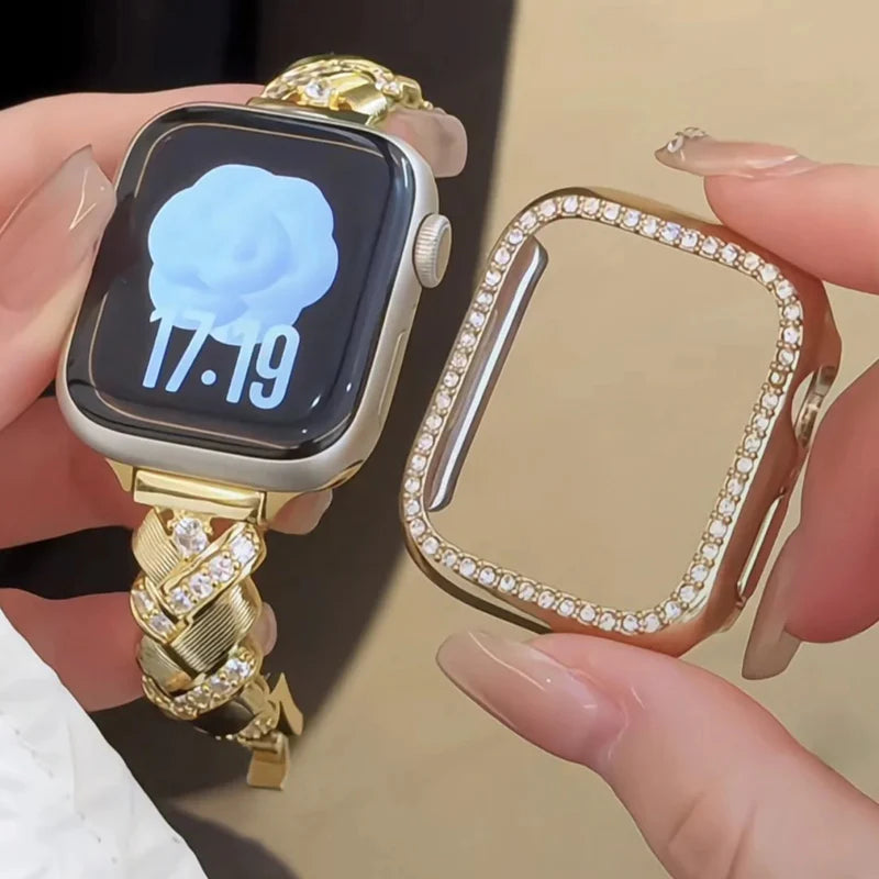 Crown Jewels™ | Diamond-Encrusted Watch Bracelet