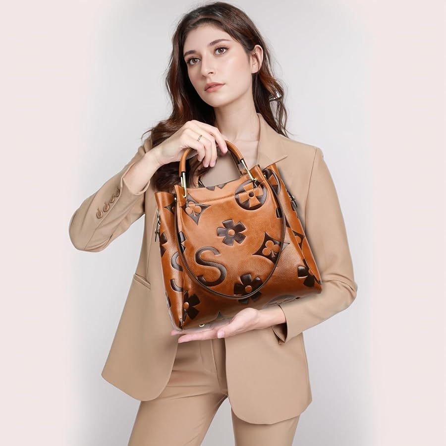 Duchess Carryall™ | Maternity-Friendly Topstitched Retro Tote