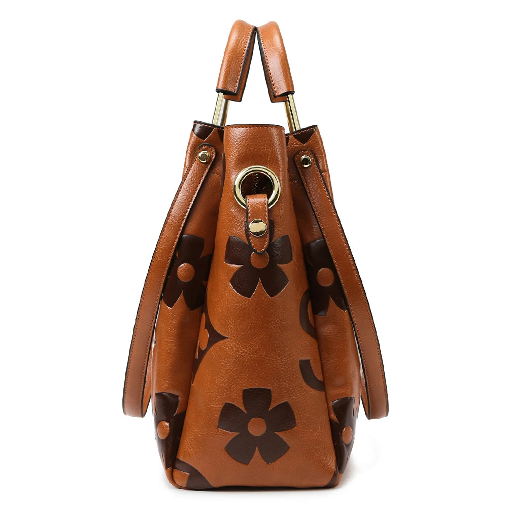 Duchess Carryall™ | Maternity-Friendly Topstitched Retro Tote