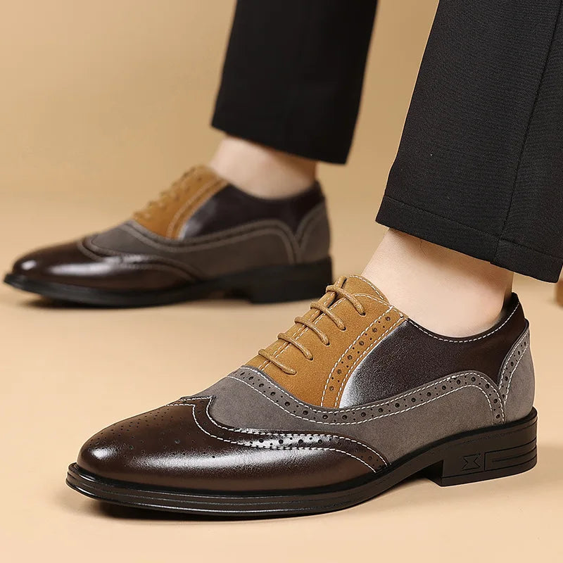 Bexley Manor™ | Dual-Tone Wingtip Loafers