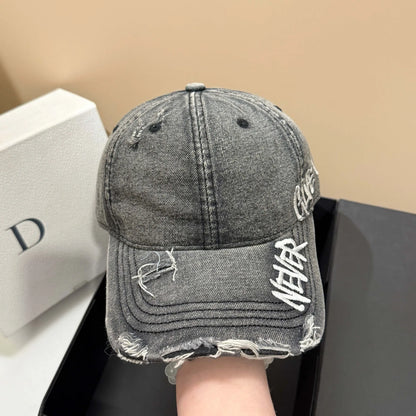 Never Give Up™ | Unisex Graffiti Denim Cap